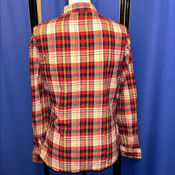 Western Style Plaid Button-Up Shirt - Picture 4 of 7